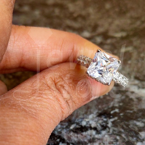 50kt prinzess diamant ring - prinzess,
