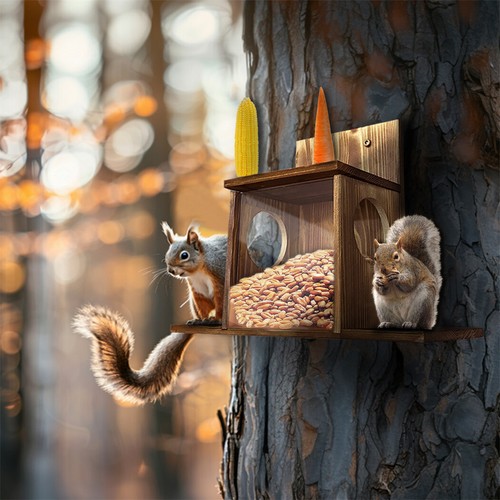 Eichhörnchen futterhaus - eichhörnchen,