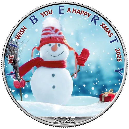 Silbermünze silver eagle xmas - silver,