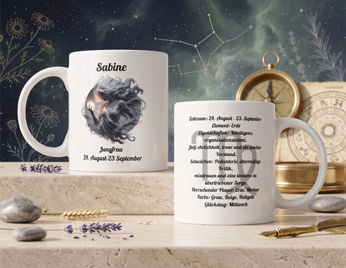 Sternzeichen jungfrau tasse - sternzeichen,
