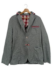 DESIGUAL Herren Strickjacke Grau 52/L Preppy Casual Baumwolle