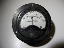 30mA 0 30mA DC Amp Meter +0- SELTEN GEC GPO G32 234 GWO AMATEURFUNK VENTIL AUDIO RADIO WW2