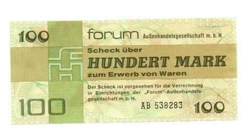100 mark forumschecks ddr 1979 - 100,