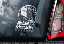 Michael Schumacher - F1 Autofenster Aufkleber -formula 1 Helm Ferrari Schumi