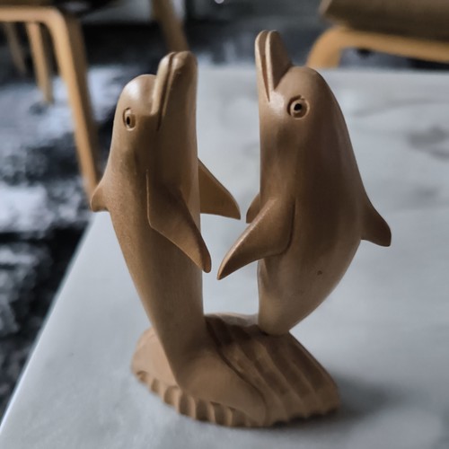 Deko holz miniatur delfin - deko,