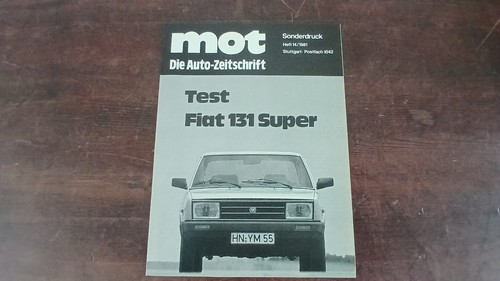 Sonderdruck fiat 131 - fiat, super