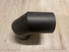 Ofenrohr Rauchrohr Bogen 90° mit Tür im Ø 130 mm für Kamin Kaminofen Ofen Rohr
