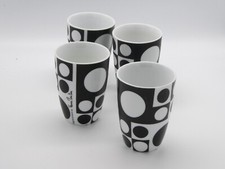 Verner Panton 4x Tassen von Menu schwarz/weiß Designklassiker