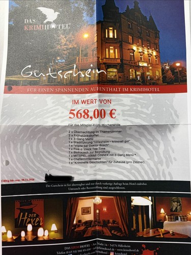 Das krimihotel gutschein - krimihotel,