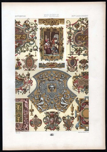1890 16th century ornament
