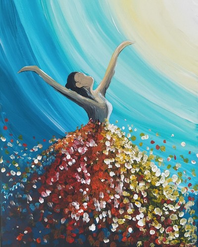Acrylbild auf leinwand - auf,
