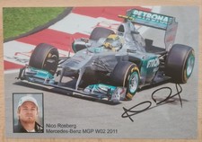 Nico Rosberg Mercedes 2011 original Autogramm Foto 