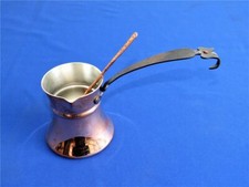 Staatsgeschenk Türkei Türkischer Kaffee Bereiter Handarbeit Kupfer verzinnt 0,3 