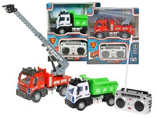 Toi-Toys - Ferngesteuertes Auto (mit Licht & Sound) Müllauto Feuerwehrauto RC