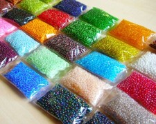 Rocailles Perlen Set 2mm 25