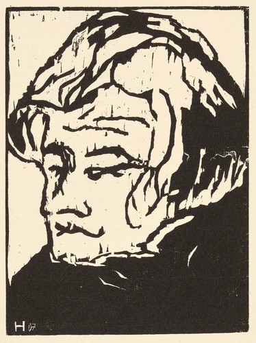 Erich heckel kopf des - kopf,