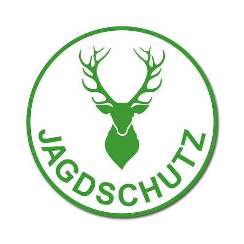 Aufkleber jagdschutz 10x10cm - "jagdschutz",