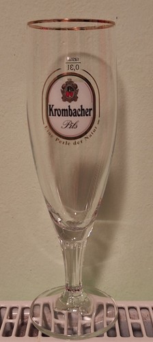 Krombacher pils glas - krombacher, pokal