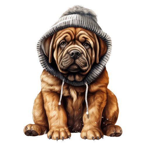 Mastiff winter auto aufkleber - winter,