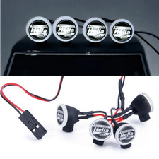 4x LED RC Spotlights Scheinwerfer Stoßstange Lampe Hella RC Auto Rally Tamiya