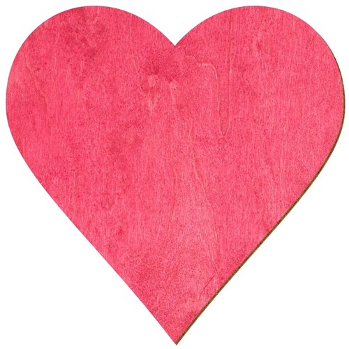 Holz herz dunkelpink - herz,