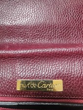 Vintage MUST DE CARTIER HANDTASCHE aus Leder - Bordeaux, Luxus - Designer