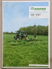 Krone KW / KWT Kreiselzettwender Heuwender Prospekt Traktor Bulldog Schlepper