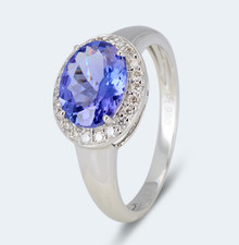 Harry Ivens IV Ring Platin 950 mit einem Tansanit AAAAA ca. 2,10 ct.,Brillanten
