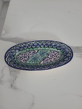 ALTE VINTAGE BUNZLAU KERAMIK CASTLE MARRAKESCH KLEINE PLATTE/SCHALE 23,5 x 11,5