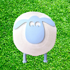 Toilettenpapier Halter Schaf (hellblau) / Klopapier Toilettenrollenhalter WC