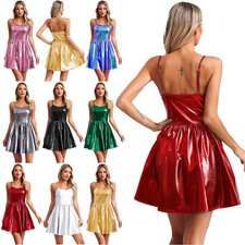 Damen Partykleid Urlaub Minikleid Cami Kleider Show Kleid Festlich Nachtwäsche
