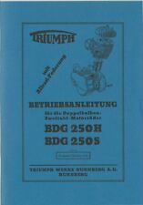 Betriebsanleitung Triumph BDG 250 H / S,