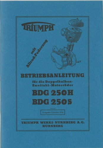 Betriebsanleitung triumph bdg - betriebsanleitung,