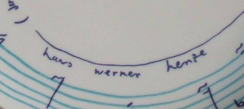 Hans werner henze - werner, signiert