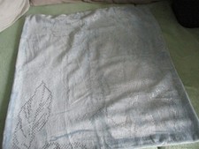 Schlafzimmer - PLÜSCH KOPFKISSEN BEZUG blau 80 x 80 cm Winter - MONT CHALET QVC