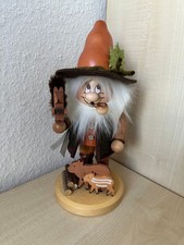 Räuchermann Wichtel Wildtierfreund von Christian Ulbricht im Erzgebirge