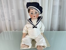 Künstlerpuppe Alte Porzellankopf Puppe 45 cm. Zustand Siehe Foto 