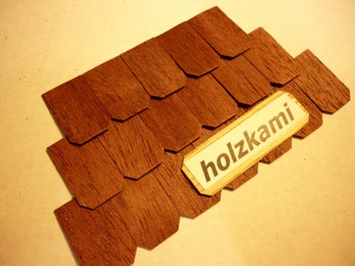 Mahagoni dachschindeln holz - ,