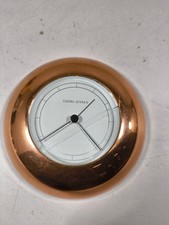 Georg Jensen Copper Desk Clock - Gebraucht, Metallarbeiten, Kleine Kleidung