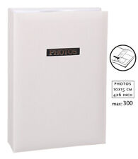 Elegance Fotoalbum in Weiß für 300 Fotos in 10x15 cm Memo Einsteck Foto Album