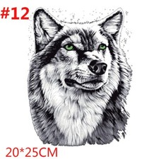 Bügelbild "Einsamer Wolf"