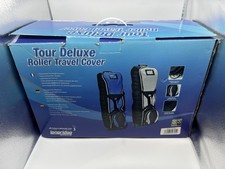 Longridge Tour Deluxe Roller Golf Travel Cover in blau GEÖFFNET UNBENUTZT