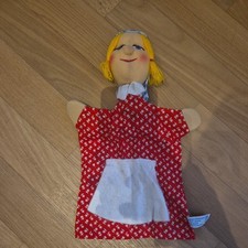 Original Kersa Handpuppe Gretel/Mädchen, ca. 30 cm, Handarbeit