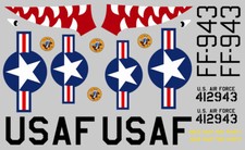 Set aufkleber usaf mustang p51 - aufkleber,