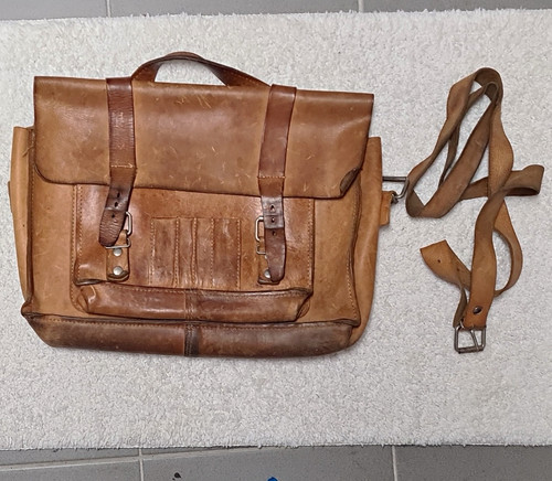 Braune leder aktentasche - braune,