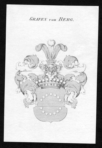 1820 berg wappen - 1820, coat