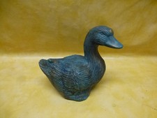 Ente, grün, Keramik, ca.14 cm