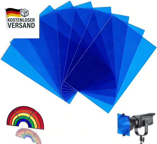 Stück lampenfolie blau - stück,