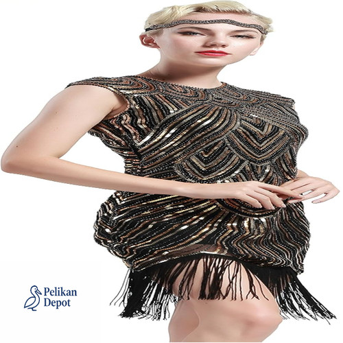 Damen kleid pailletten - kleid,