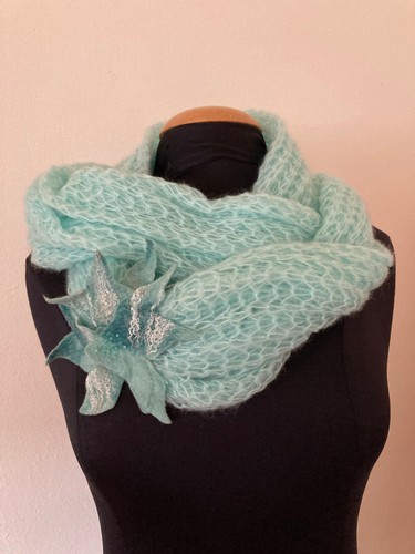 Warmer strickschal mit - warmer,